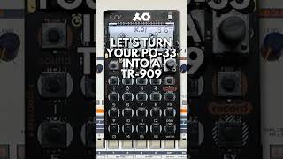 PO33 TR909 drum kit 🥁 incl sliceable audio samples  Teenage Engineering pocket operator [upl. by Bow892]