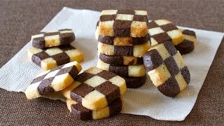 How to Make Checkerboard Cookies EASY Ice Box Cookie Recipe  OCHIKERON  Create Eat Happy [upl. by Attesoj]