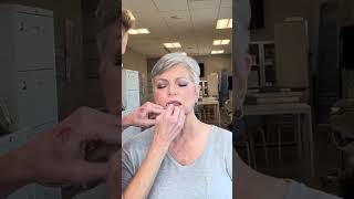 Mature Makeup Monday Tips to layer lip products lipstain lipcolor makeuptechniques maturemakeup [upl. by Lynad]