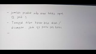 installation 6 november 2024 problem solve error produk ketika input 12 hasilnya 1 [upl. by Bastian]