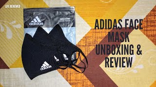 Adidas Sports Face Mask 3STRIPES  Pack of 3  Unboxing Review amp Flame Test [upl. by Adyahs]