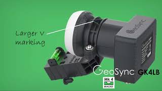 Replacement Sky Freesat Quad LNB thats easier to fit and align GeoSync GK4LB [upl. by Cahilly]