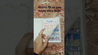 How to fill up your empty diary ideas 💡  ideas  art  decorate  shorts  pankti s art and craft [upl. by Pasquale974]