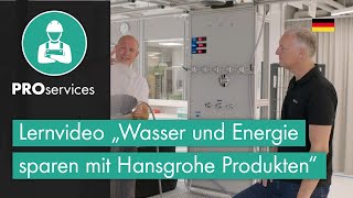 Lernvideo „Wasser und Energie sparen mit Hansgrohe Produkten“ [upl. by Sabba]