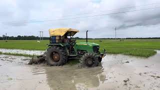 John Deere 5210 rotavator pudding in full josh arneshsingha3798 [upl. by Bonni844]