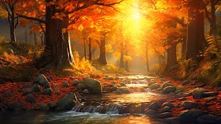 Relaxing Piano Music for Stress Relief 247 Enchanting Autumn Nature Scenes quotLeaves Autumn Forestquot [upl. by Albion]