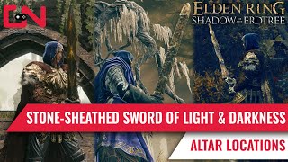 Where To Find Stone Sheathed Sword Sword of Darkness amp Sword of Light in Elden Ring DLC [upl. by Notnirt388]