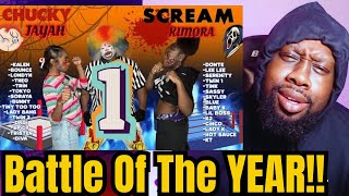 Jayah VS Kimora  Chucky vs scream ⬇️ PART 1 HALLOWEEN BATTLE  REACTION [upl. by Nannah]