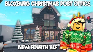 THE NEW BLOXBURG FOURTH ELF IS HERE AND BUILDING A CHRISTMAS POST OFFICE IN MY TOWN [upl. by Yttisahc682]