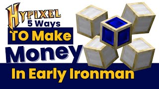 Hypixel Skyblock Ironman Early game Money making guide [upl. by Alcine119]