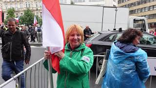 STĹĂŤPKY Z DEMONSTRACE ZA MĂŤRPraha 162024 [upl. by Siraved]