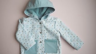 Sewing with soft shell fabric  Baby jacket [upl. by Aciretnahs866]