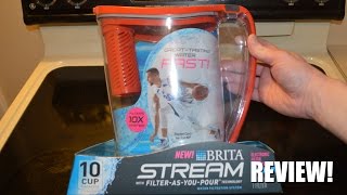 Brita Stream Water Filter Pitcher  Review 🥃 [upl. by Ardiedal]