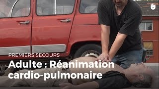 Premiers secours  Adulte  Réanimation cardiopulmonaire  Secourisme [upl. by Halika]