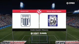 Alianza Lima vs Alianza Atletico ● Clausura Liga 1 2024 ● PES 2021 [upl. by Tremml]