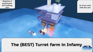 Best turret farm I know Roblox Infamy [upl. by Themis]