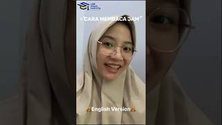 Cara membaca jam dalam bahasa inggris😍 WA  082331719490 bahasainggris belajarbahasainggris [upl. by Lahsram]