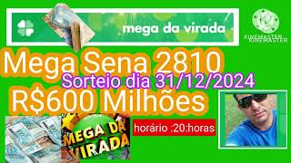 Mega Sena da virada 20242025💰💰 [upl. by Reppart]