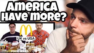 Brit Reacts to US vs UK McDonalds  Food Wars [upl. by Einnep]