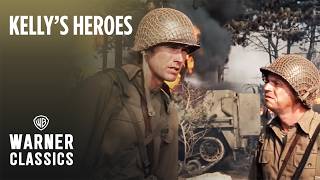 Kellys Heroes  Oddballs Sherman Tanks Show Up  Warner Classics [upl. by Aniri]