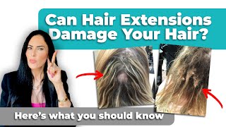 Prevent Hair Extension Damage With These 3 CRUCIAL Tips [upl. by Enrika]