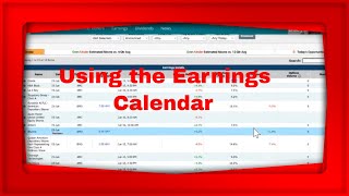 MarketChameleoncom Pre Market Show We Look at Using the Earnings Calendar [upl. by Aran]