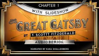 The Great Gatsby Chapter 1  Audiobook  Scott Fitzgerald  FHD Slideshow Visual  Kara Shallenberg [upl. by Ayerf]