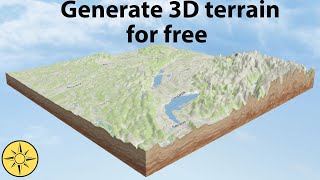 Generate 3D terrain for free without software [upl. by Gayl]