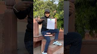 Mene Banai Logo Ki Fake Painting￼ ✍️ 😱 minivlog vlog prank publicreaction painting [upl. by Rocker]