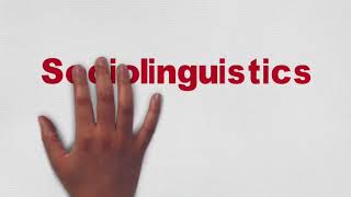 Sociolinguistics Definitions and examples summary s5 [upl. by Eintirb415]