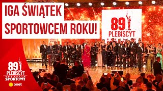 Iga Świątek po raz drugi z rzędu Sportowcem Roku Gala Mistrzów Sportu 2023 [upl. by Notsgnal]