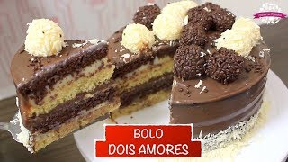 BOLO DOIS AMORES PROFISSIONAL SUPER FÁCIL  422  Receitas da Mussinha [upl. by Nila373]