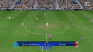 FC 24  Olympique de Marseille vs Milan  andata dei quarti di finale di Champions League 20242025 [upl. by Yonatan]