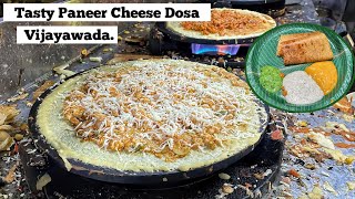 Roadside Paneer ￼Cheese Crispy Dosa  Amazing Cheese Dosa  Vijayawada Street Food [upl. by Airod]