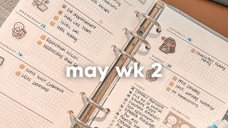 Plan With Me May Week 2 Reset  Filofax Planner  2024 Planner [upl. by Rasure]