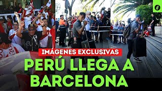 Así fue la llegada de la SELECCIÓN PERUANA a BARCELONA con la mira en el repechaje QATAR2022 [upl. by Weirick]