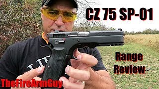 CZ 75 SP01 Range Review  TheFireArmGuy [upl. by Laurice]