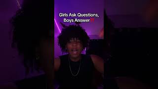 Girls ask questions Boys answer‼️ shorts [upl. by Jared341]