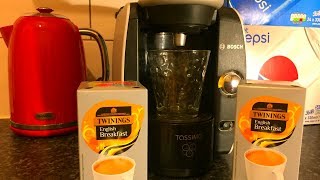 Tassimo Twinnings English Breakfast Tea React  How to use the Bosch Tassimo Coffee Machine [upl. by Maxwell]