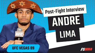 Andre Lima UFC Vegas 89 full postbite interview [upl. by Rhee]