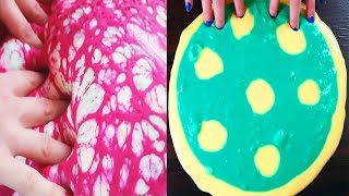 Slime Mixing Poking Video  Colorful Satisfying Slime ASMR [upl. by Eilram]