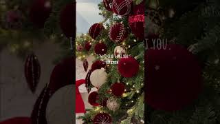 Christmas 2024  Red Classic Decorated Christmas Tree christmas xmas christmastree decoration [upl. by Naget]