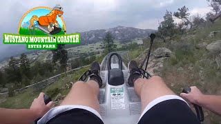 Mustang Mountain Coaster Full Ride  Estes Park Colorado  The NEWEST Alpine Coaster in Colorado [upl. by Ariela]