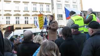 Demonstrace Praha 12122015  CH03 Petr Cvalín Pavel Krejčí [upl. by Nileuqay]