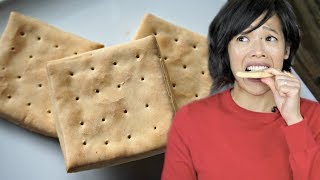 HARDTACK Civil War Era Recipe amp Taste Test  Will I chip a tooth [upl. by Ahsenrat435]