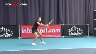 Tennis Forehand Basic Technique [upl. by Malinda843]