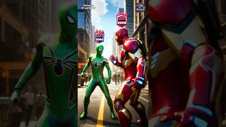 Hero or Villain  Rank Up  SpiderMan amp Iron Man vs Green SpiderMan shorts spiderman brawlstars [upl. by Htez]