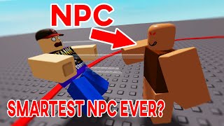 SMARTEST NPC ON ROBLOX Can I beat Carl the NPC [upl. by Esyli]