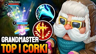 WILD RIFT CORKI  TOP 1 CORKI GAMEPLAY  GRANDMASTER RANKED [upl. by Adamina]