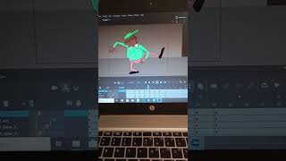 Character rigging in Adobe animate framebyframeanimation meme shortvideo short animation funny [upl. by Machutte]